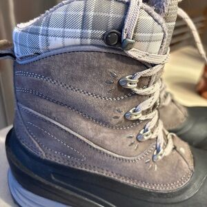 Grey plaid Women’s The  North Face boots